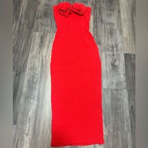 Elegant Red Sleeveless Dress